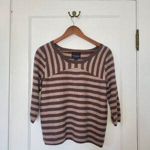 Cynthia Rowley 100% Merino Wool Sweater - Size L - Brown